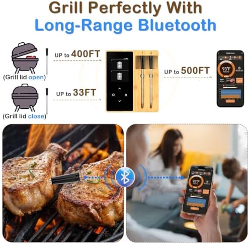 Smart Accurate Wireless Meat Thermometer - Real-Time Alerts - Image 2