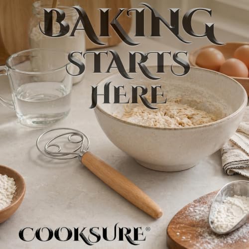 2Pcs Danish Dough Whisk & Bread Lame for Sourdough Bread – Wooden Handle Dough Whisk Mixer and Bread Scoring Tool, Artisan Sourdough Baking Tools & Bread Baking Supplies - Image 4