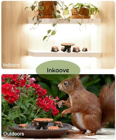 Miniature Garden Furniture Resin Table Chairs Figurines, Fairy Garden Accessories Furniture Outdoor Stumps Ornaments Kit, Micro Landscape Garden Ornament for Outdoor Indoor Landscape Decor - Image 7
