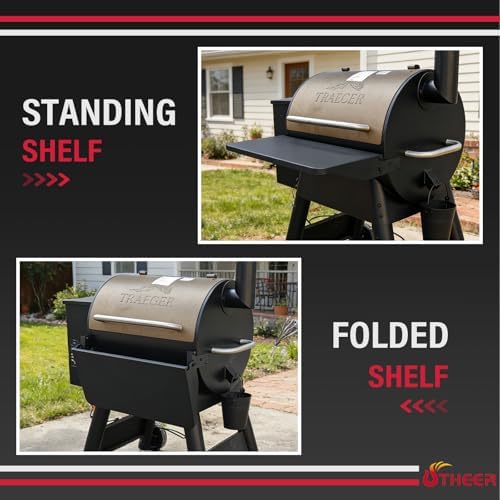 Utheer Folding Front Shelf for Traeger Pro 22, Pro 575, Ironwood 650 - Image 6