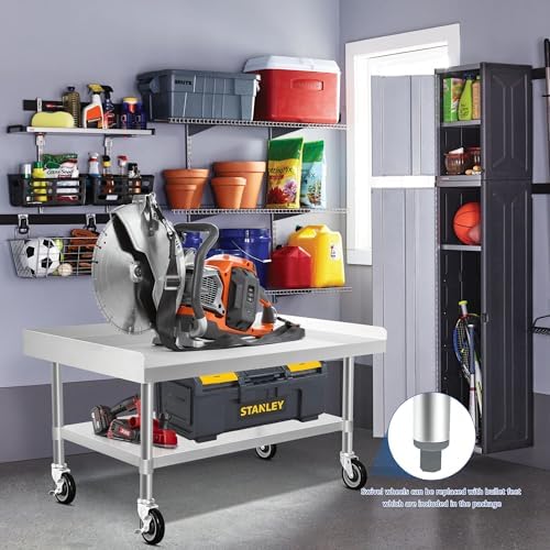 HARDURA Stainless Steel Equipment Stand with Casters 30"X48" - Image 4