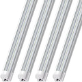 Barrina T8 LED Shop Lights 8FT, 100W 15000LM 6500K, High Output, 4 Packs by Barrina