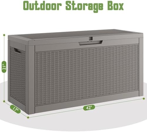 KAMABOKO Outdoor Storage Box, 65 Gallon Deck Box Outdoor Waterproof - Image 2