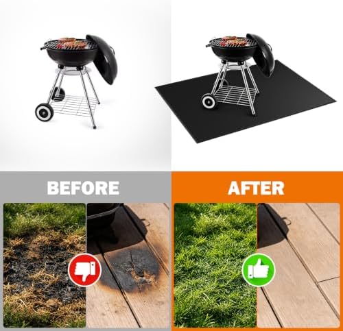 60 x 40 Inch Under Grill Mat with Storage Bag - Image 3