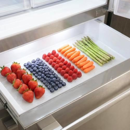 MicoYang Silicone Dish Drying Mat for Multiple Usage,Easy clean,Eco-friendly,Heat-resistant Silicone Mat for Kitchen Counter or Sink,Refrigerator or Drawer Liner Translucent 5XL 36inches x 18inches - Image 7