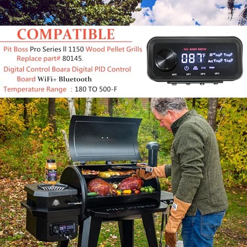 Replacement Pit Boss PID Thermostat Control Board 80145 Compatible with Pit Boss Pro Series II 1150 Wood Pellet Grills, with WiFi & Bluetooth Function, can Connect to Mobile APP. - Image 2