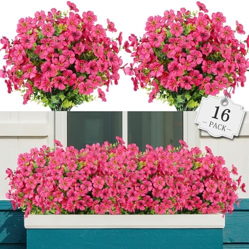 AGIRL Artificial Flowers Outdoor UV Resistant Fake Plant Garden Patio Decor by AGIRL