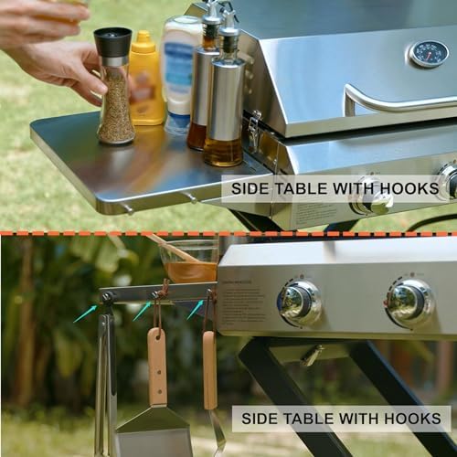 ONLYFIRE GRILLS Portable Propane Gas Grill with Foldable cart, BBQ Grill - Image 4
