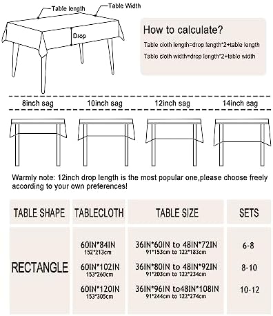 Outdoor Tablecloth with Umbrella Hole Lemon Print Outdoor Table Cover, Windproof & Easy Install Patio Tablecloth for Picnic, Garden, Backyard & Summer Parties 60 x 102 in - Image 6