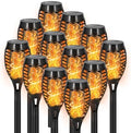 12 Pack Solar Pathway Lights Outdoor, Solar Torches Lights Halloween Decor by SPRKLINLIN