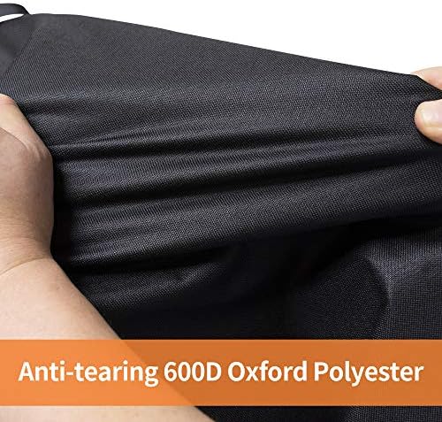 iCOVER 28 inch Griddle Cover for Blackstone, 600D Heavy Duty Waterproof Anti-UV Canvas Flat Top BBQ Covers for 28" Outdoor Cooking Gas Grill Griddles with One Side Shelf - Image 4