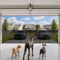 180" Extra Wide Retractable Baby Gates Dog Gate, 47" Tall Child Pet Safety Gate with Reinforced Strips for Stairs, Extra Long Garage Gates Mesh Fence for Driveway Decks Patio Outdoor Indoor by Pravoluxmax