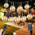 SANBEN Outdoor String Lights-100ft 50+2 G40 Bulbs Patio Lights with Remote by SanbenLighting