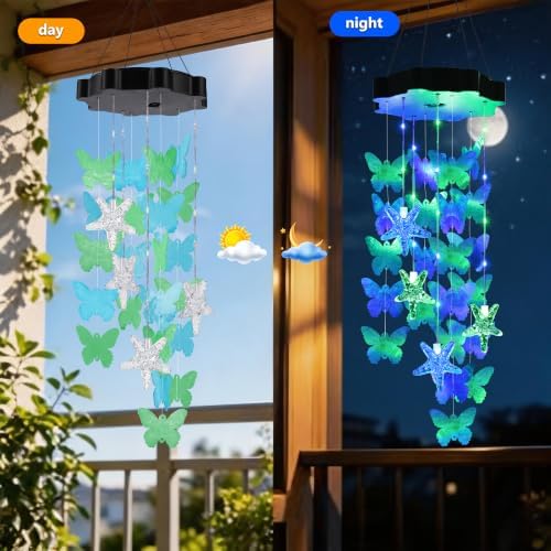 Toodour Solar Wind Chimes for Outside, Waterproof Outdoor - Image 6