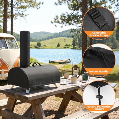 Pizza Oven Cover for Big Horn and aidpiza 12, 600D Heavy Duty Oven Cover - Image 3
