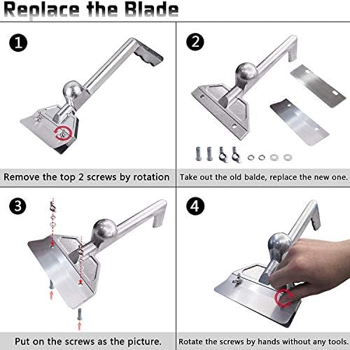 Grill Scraper Blades 6-Pack, Heavy Duty Rust Resistant BBQ Tool - Image 3