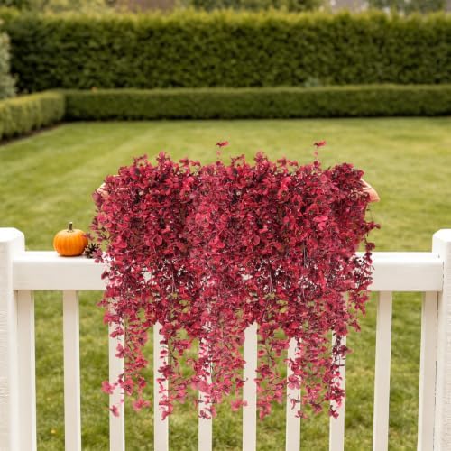 RECUTMS 3Pcs Fake Fall Flowers Artificial Hanging Plants Silk Flowers - Image 5
