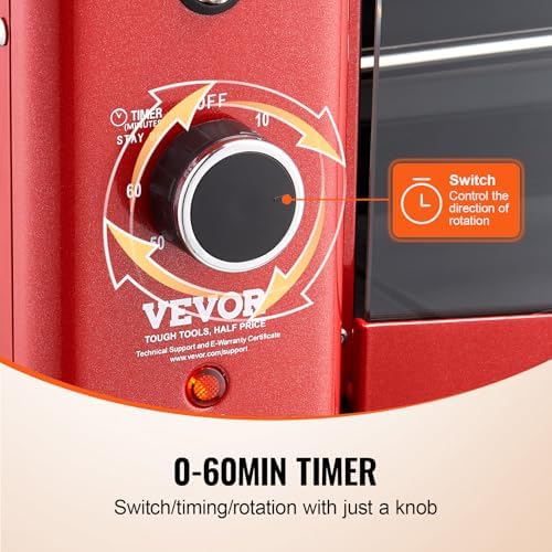 VEVOR Shawarma Grill Machine - 2 String Barbecue Capacity Chicken Shawarma Cooker Electric Broiler Gyro Rotisserie Oven Doner Kebab Grill for Home, Restaurant, Kitchen Parties - Image 4