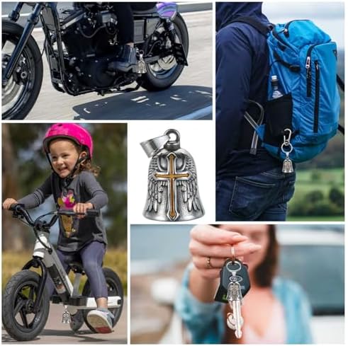 Motorcycle Bell Guardian Angel Gremlin Lucky Charm Gift For Riders - Image 5