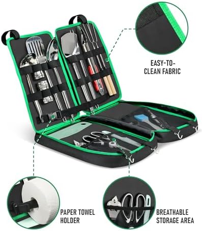 FANGSUN Camping Cooking Set, Portable Camping Utensil Set - Image 4
