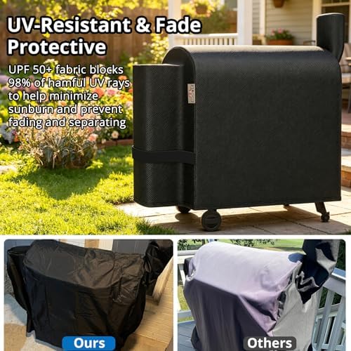 Pellet Grill Cover for Traeger Pro 34/780 Series,1000D Heavy Duty Material - Image 6