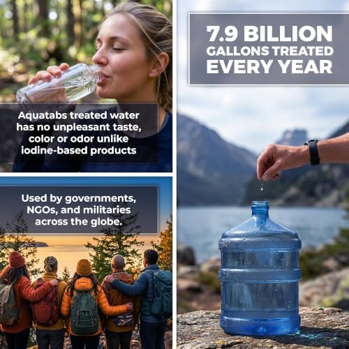 Aquatabs Water Purification Tablets, 397mg 100 Pack, Camping & Emergency - Image 4