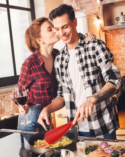 Badiano Silicone Cooking Spoon for Nonstick Cookwares, Multi-function,11.4" - Image 6