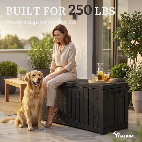YITAHOME 60 Gallon Resin Deck Box - Image 2
