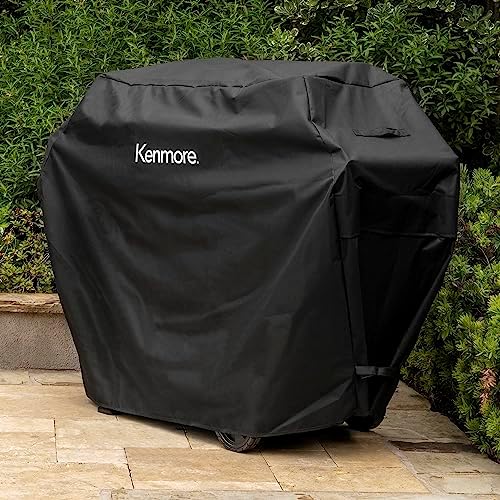 Kenmore 56-Inch Heavy-Duty Grill Cover for Outdoor BBQ Propane Gas Grills, Weather-Resistant, UV- and Fade-Resistant, Universal Fit Cover for 4-Burner Gas Grills, Black - Image 4