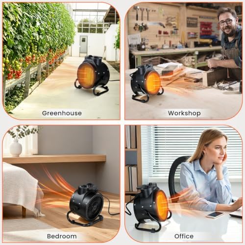 Outdoor Heater for Patio, 1500W PTC Ceramic Electric Space Heater - Image 7