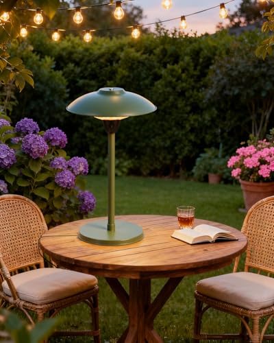 Electric Patio Heater, 1500W Portable Tabletop Infrared Heater by MOMOKOVA