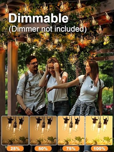 Svater Outdoor String Lights LED 25 FT, LED Patio Light Waterproof IP65 - Image 4