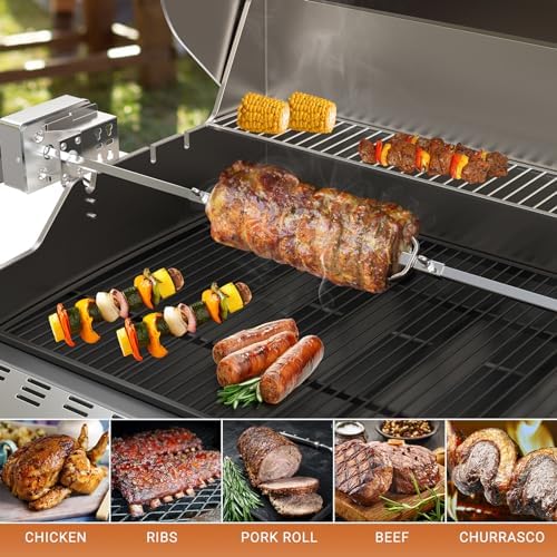 Onlyfire 6104 Chromed Heavy Duty BBQ Rotisserie Meat Fork (1 Pair), Only Fits 5/16" Square Rotisserie Spit Rods (Pack of 2) - Image 5