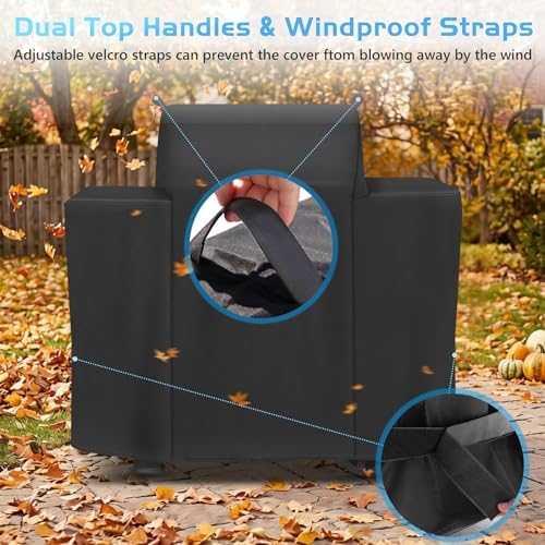 Grill Cover for Traeger Westwood, Wood Pellet Smoker Cover for Traeger TFB65YLJU Westwood Grill Accessories Replacement Parts 600D Outdoor Waterproof BBQ Covers Grilling - Image 4