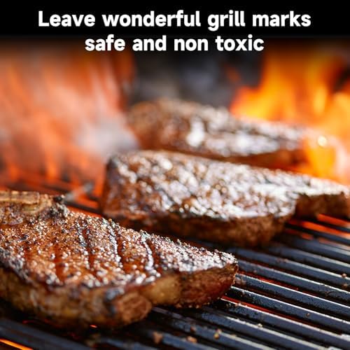 7524 Grill Grates Replacement for Weber Genesis 300 series,Genesis E310 E320 E330 S310 S320 S330 Gas Grill,19.5" x 12.9" Porcelain-Enameled Cast-Iron Cooking Grates for Weber Parts 7524 & 7528,2-Pack - Image 4