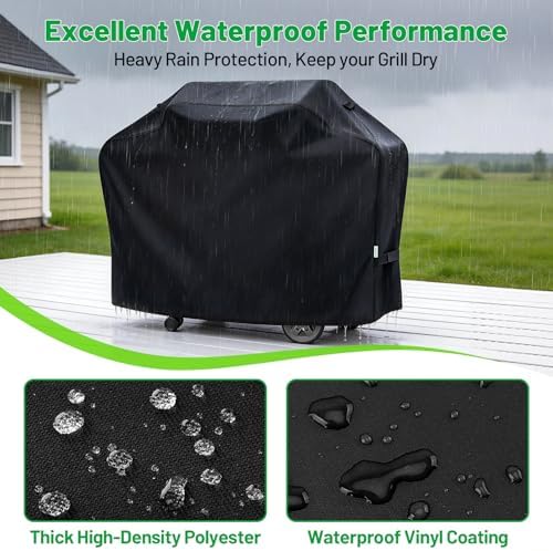 Heavy Duty Waterproof Grill Cover for Outdoor Grill, 60 Inch - Image 2