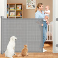EZIGO 71 Inch Retractable Baby Gates, 41 Inch Extra Tall Retractable Gate by EZIGO