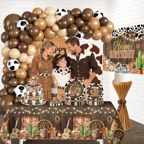 Cowboy Birthday Party Decorations, Western Theme Party Set Serves 20 - Image 6