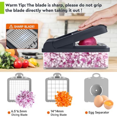 MealHelper 15-in-1 Vegetable Chopper, Food Veggie Chopper With Container - Image 4