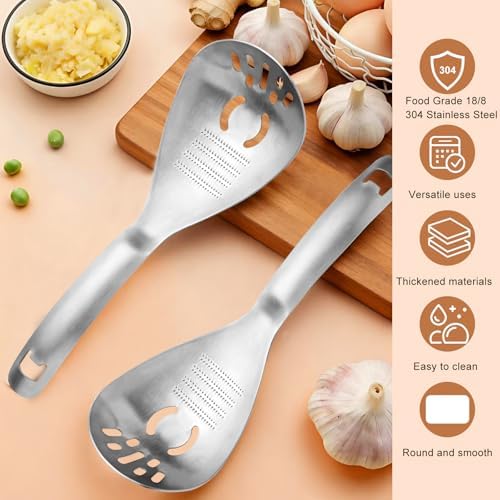 5 in 1 Multifunction Cooking Spoon - 18/8 304 Stainless Steel Slotted - Image 4