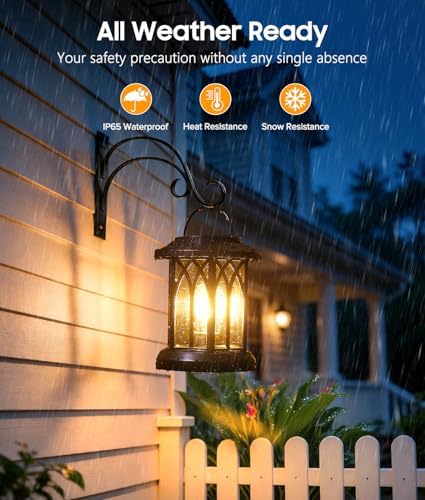 Solar Lanterns Outdoor Waterproof, Upgraded Hanging Solar Lights - Image 5