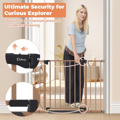Baby Gate Auto Close, 29"-40" Dog Gate Indoor for Stairs & Doorways - Image 3