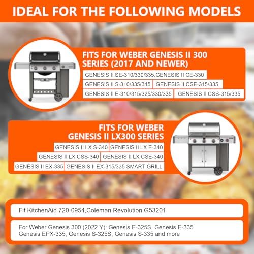 6788 Full Size Griddle for Weber Genesis II 300 Series Gas Grill - Image 4