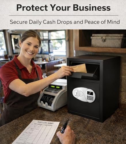 2.8 Cuft Home Safe with Drop Slot, Anti-Theft Cash Drop Safe for Business - Image 2