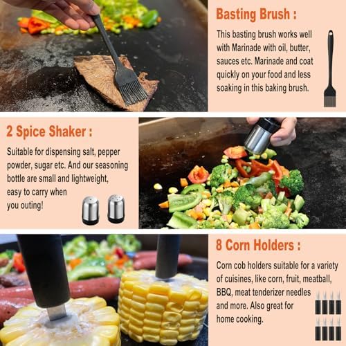N NOBLE FAMILY 38PCS Griddle Accessories Kit, Professional Grill Tools Set - Image 6