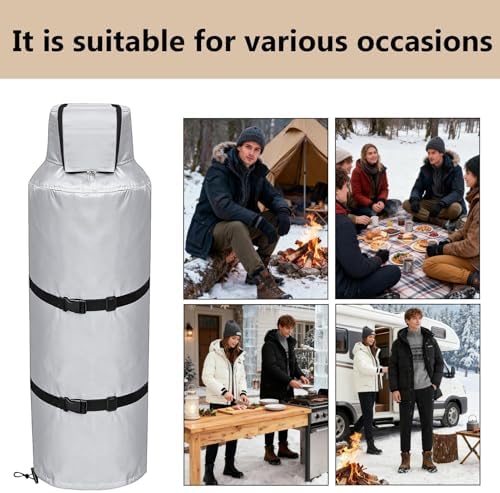 Propane Tank Protective Cover 100lb Gas Van Insulated Storage - Image 4