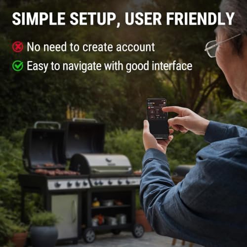 TempPro TempSync 650 ft Bluetooth Meat Thermometer with 2 Probes for Grill - Image 6