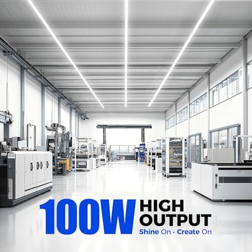 Barrina T8 LED Shop Lights 8FT, 100W 15000LM 5000K, High Output, 10 Packs - Image 3