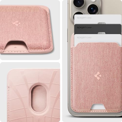 Spigen for MagSafe Wallet, Holds 3 Cards, Strong Magnet, Urban Fit MagFit - Image 3