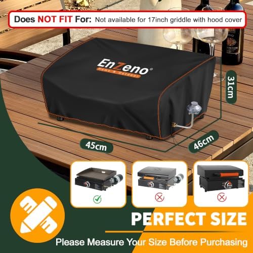Griddle Cover for Blackstone 17" Tabletop Gas Grill Without Hood,Cover Only - Image 2